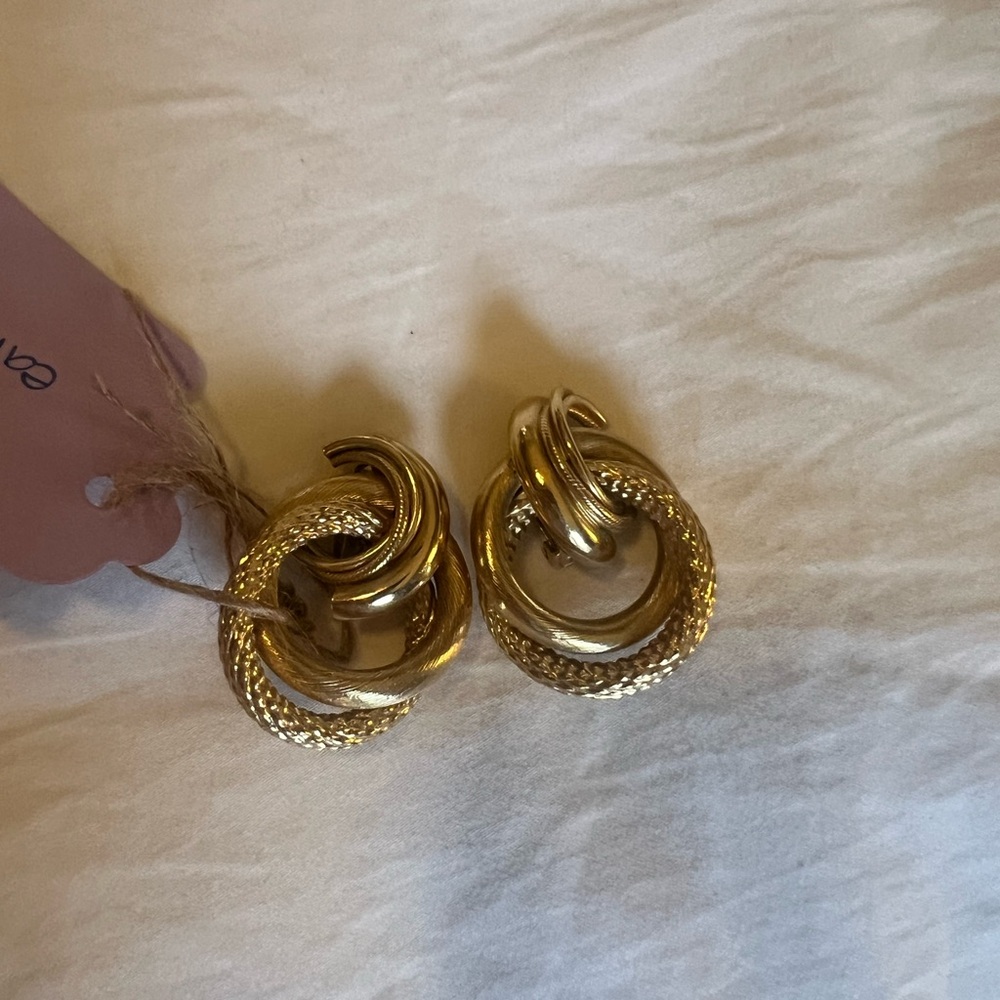Givenchy Gold-Tone Twisted Earrings